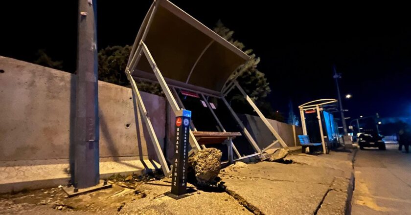 Bursa’da güney rüzgarı: Ağaçlar devrilip dinlenme yerinden söküldü