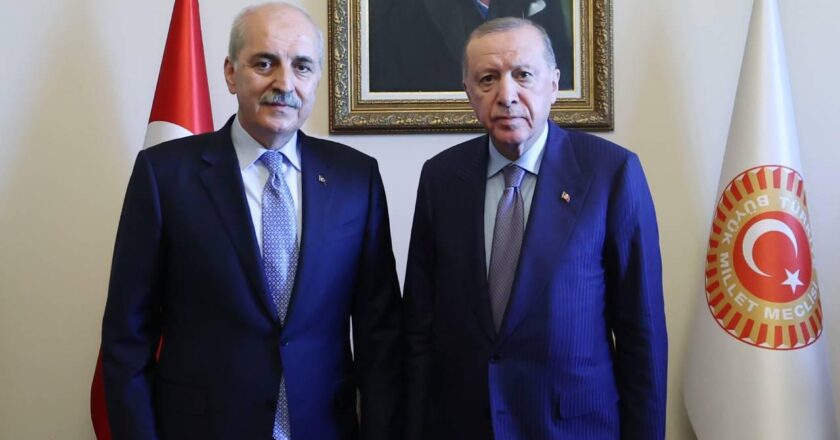 Cumhurbaşkanı Erdoğan, TBMM Başkanı Kurtulmuş ile bir araya geldi