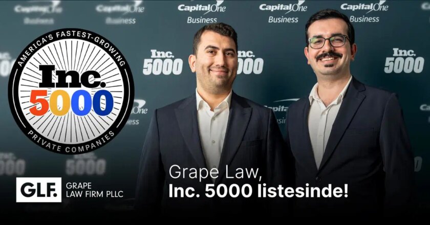 Ekonomik belirsizliklere karşı istikrarlı büyüme: Grape Law, Inc. 5000’de! – Son Dakika İş Dünyası Haberleri