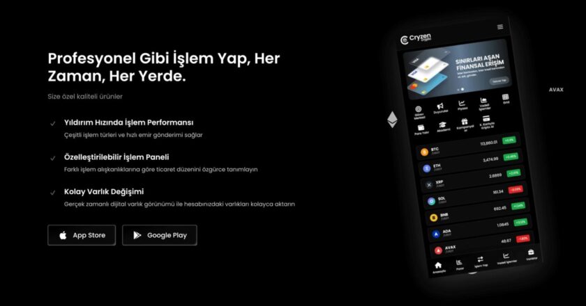 Cryzen crypto kullanıcı deneyiminde öne çıkan özellikler