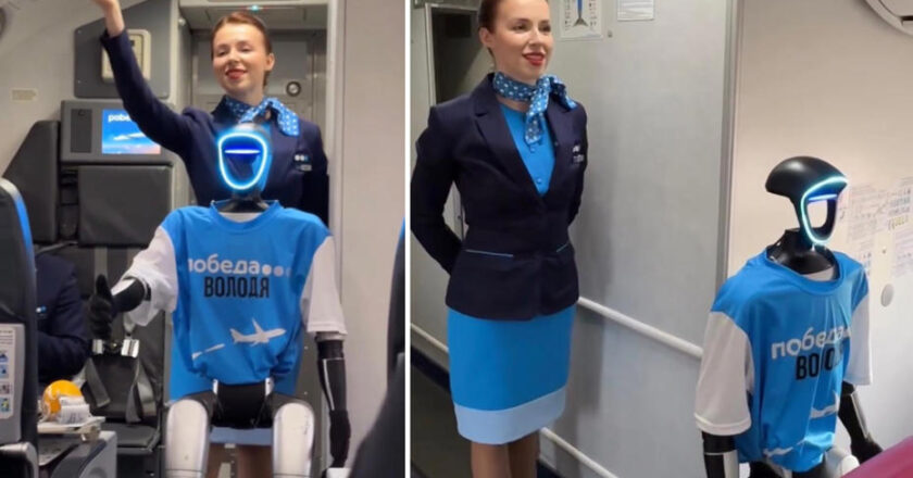Rus havayolu, robot kabin memuru denemesiyle bir ilke imza attı.